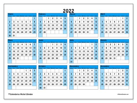 Calendario 2022 Para Imprimir “39ds” Michel Zbinden Us