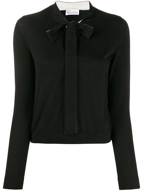 Red Valentino Pussy Bow Jumper Farfetch