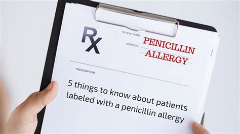 5 Things To Know About Patients Labeled With Penicillin Allergy