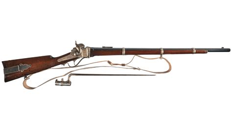 Civil War Sharps New Model 1863 Military Rifle With Bayonet Rock