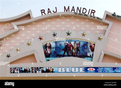 Raj Mandir Cinema Restored Jaipur Rajasthan India Stock Photo Alamy