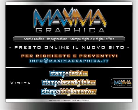 Maxima Graphica Studio Grafico Stampa Digitale E Digital Offset