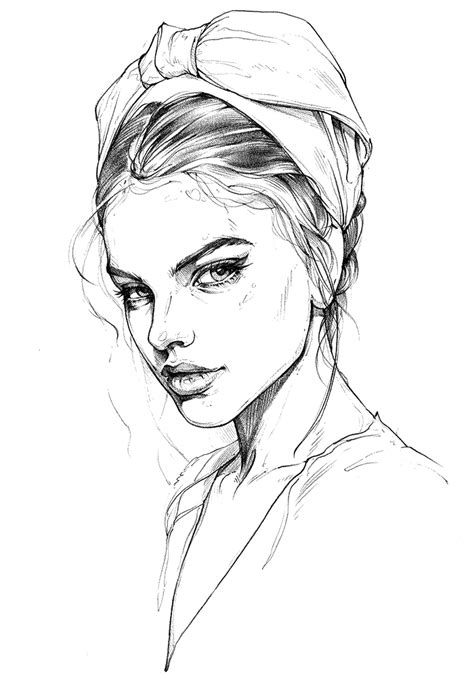 Pin By ~bòrîšłłãvå~ On Art Face Drawing Female Face Drawing Face