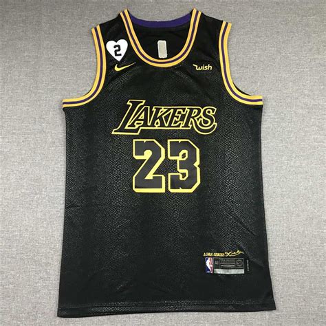 Here s why the lakers aren t wearing their gold jerseys at home. LeBron James #23 Los Angeles Lakers City Edition Black ...
