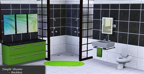 Mod The Sims Backless Showers