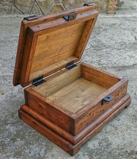 keepsake box large solid wood box reclaimed wood box made etsy vintage wood box rustic wood