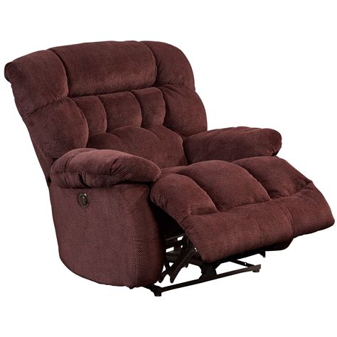 Catnapper Daly Casual Power Lay Flat Recliner With Pillow Arms