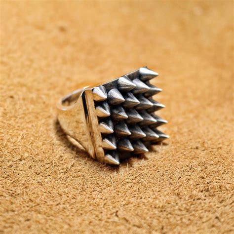 Petrichor Spikes Ring Densely Filled With The Sharp Spikes On The