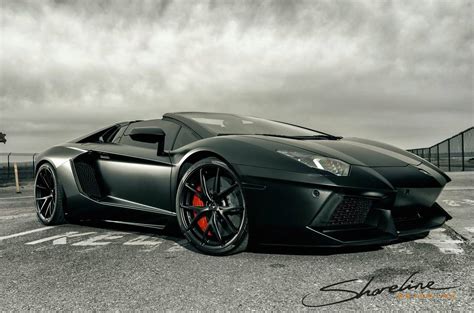 This Matte Black Aventador Roadster Is Ready To Go On A