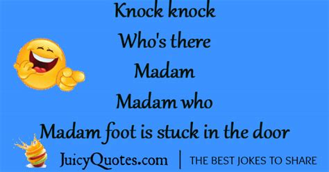 Please don't cry…it's just a knock knock joke. Funny Knock Knock Jokes - Knock Knock Who Is There Jokes