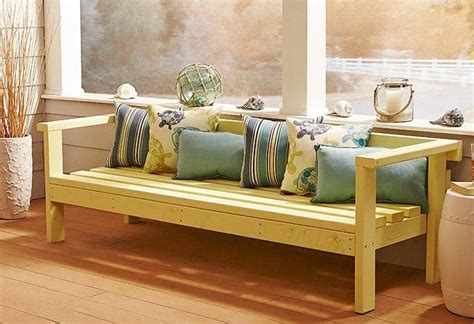 Narrow farmhouse table computer desk. 50 Ravishing DIY Sofa Plans For Your Home