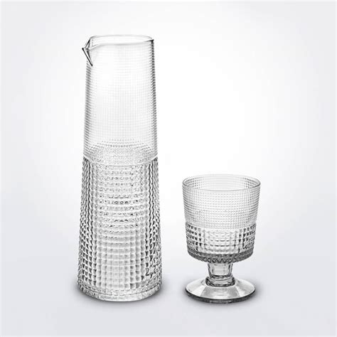 Glass Cup And Carafe Set Shop Kitchen Decoration Accessories