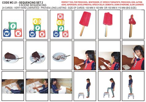 Sequencing Set 2 Pre School Mom And Kids