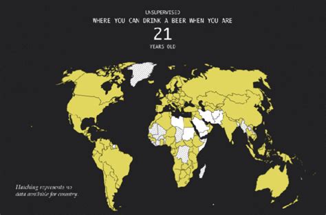 This Map Shows The Legal Drinking Age For Every Country In The World