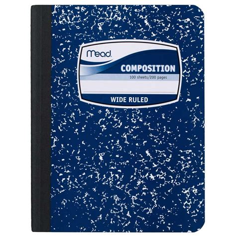 Composition Book By Mead Wide Ruled 100 Sheets Fashion