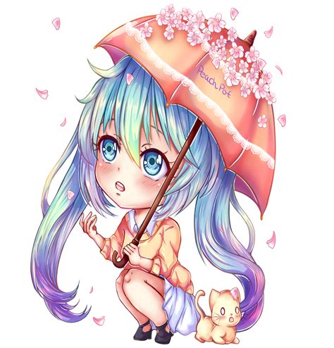 Raining Cherry Blossoms By Peachpot On Deviantart