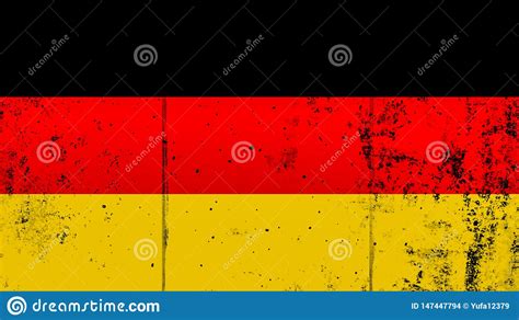 Flag Of Germany. Patriotic Old Grunge Vintage Texture Background. Design Element Stock ...