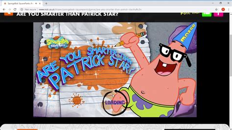 Nickelodeon Are You Smarter Than Patrick Star Quizfunny Nickelodeon