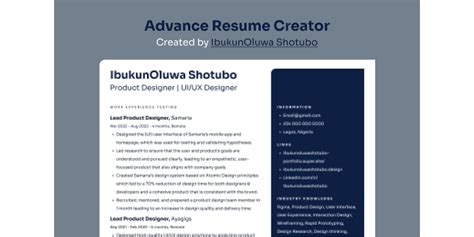 Advanced Resume & Cover Letter Templates (Community) | Figma