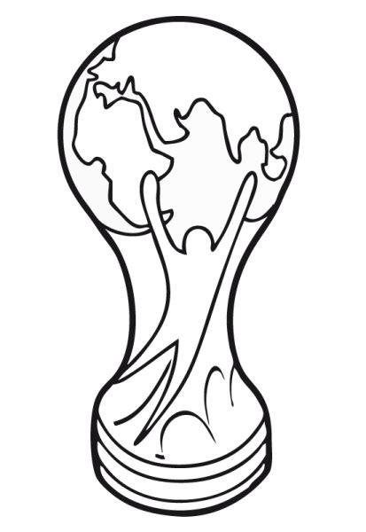 Dibujos Para Colorear De Trofeos Copa Del Mundo De Futbol Futbol