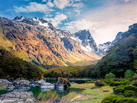 Fiordland National Park Stunning Glaciers In The Lap Of Nature