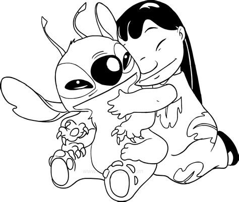 Drawing Lilo And Stitch Coloring Page