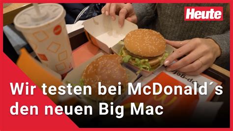 Heute Testet Bei Mcdonalds Den Neuen Big Mac Youtube