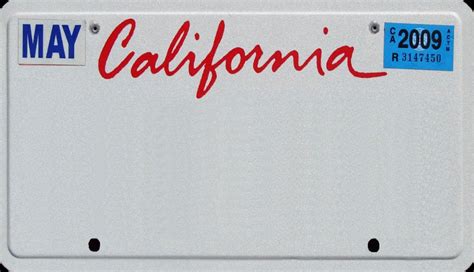 California License Plate Photoshop Template Free Panaceleb