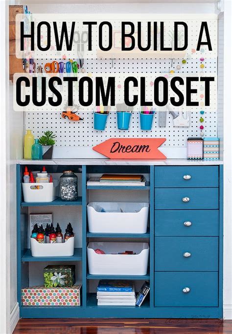 How To Build A Diy Craft Closet Organizer With Drawers Anikas Diy