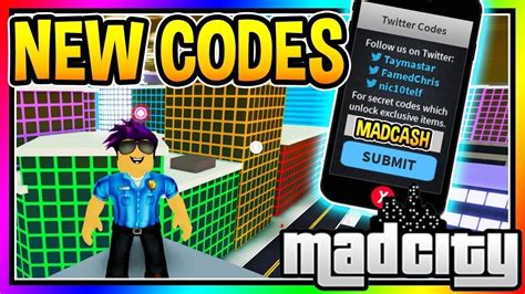 All New Season 2 Update Codes In Mad City Roblox Youtube