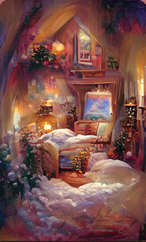 Computer Generated Artwork Of A Festive Cozy Room Rcozyplaces
