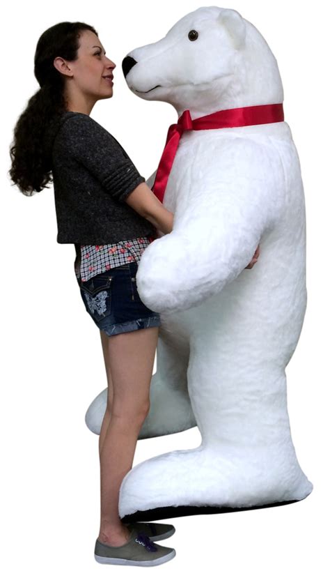Giant Stuffed Polar Bear 5 Feet Tall Huge Stuffed Animal Made In Usa