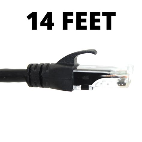 Black 14 Feet Cat6 Cable Dynacable