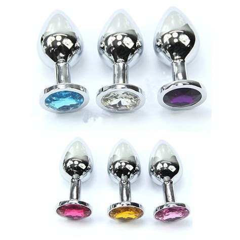 Random Colors Metal Mini Anal Toys Butt Plug Size 75x28mm Booty Beads Stainless Steel