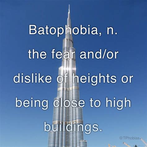 Batophobia Phobias Phobia Words Fear