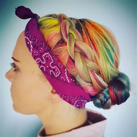 50 Stunning Rainbow Hair Color Styles Trending In 2020