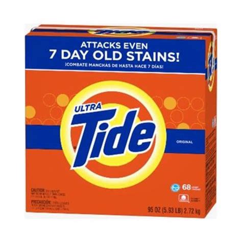 Tide 84997 Ultra He Original Scent Powder Laundry Detergent 68 Loads