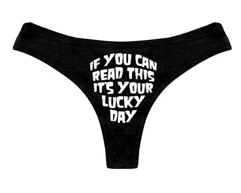 If You Can Read This Its Your Lucky Day Panties Funny Panty Womens