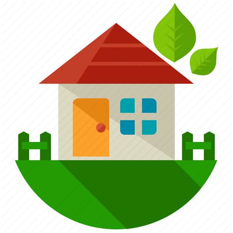 Eco Ecology Green Home House Nature Plant Icon