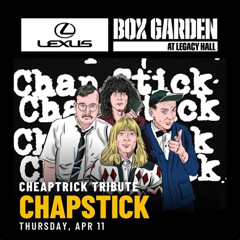Cheap Trick Tribute Chap Stick Tickets Thursday April 11 2024