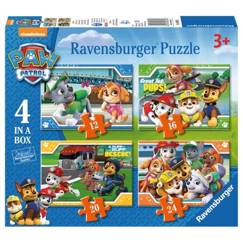 Ravensburger Paw Patrol Four In A Box Jigsaw Puzzles Bright Star Toys