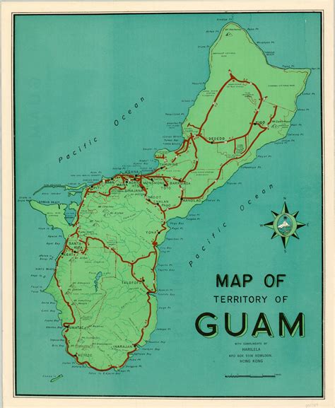 Detailed Map Of Guam