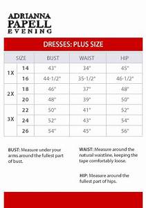  Papell Evening Dresses Plus Size Chart Via Macys Brand Name