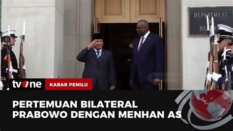 Prabowo Bertemu Menhan AS Di Pentagon Kabar Pemilu TvOne YouTube