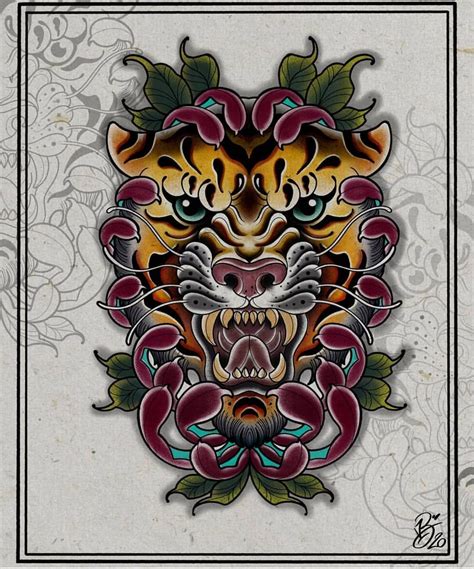 Sick Tiger Painting Enamel Pins Accessories Instagram Design