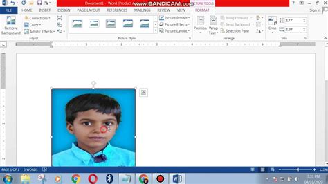 Passport Size Photo Size In Ms Word Printable Templates Free