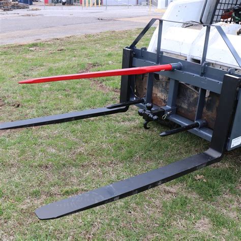 Ua 48” Pallet Fork Hay Frame Attachment With Spears Rack And Hitch