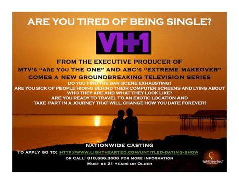 New Vh1 Dating Show Casting Singles Nationwide Auditions Free