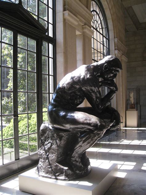 Real Men Think Hard He Looks Busy The Thinker By Auguste Rodin