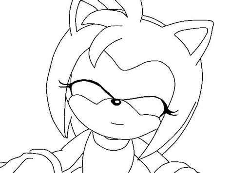 Awesome Amy Rose Two Girl Coloring Page Coloring Shee
